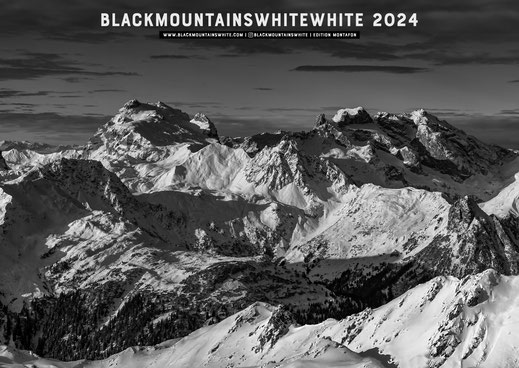 Blackmountainswhite calendar 2024 - The Montafon Edition