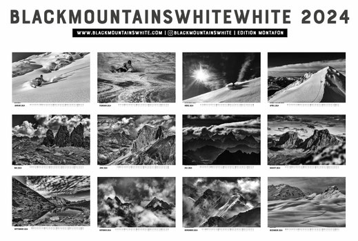 Blackmountainswhite calendar 2024 the montafon edition