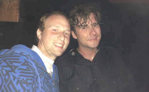Mit Jim Adkins, Leadsänger von Jimmy Eat World, am Gampel Openair 2014.