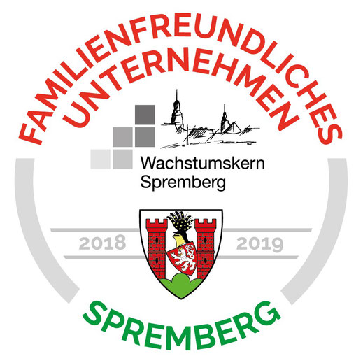 Logo: Familienfreundliches Unternehmen im Regionalen Wachstumskern Spremberg