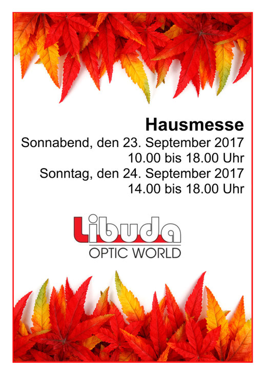 Brillen-Hausmesse zum Spremberger Töpfermarkt am 23. und 24. September 2017