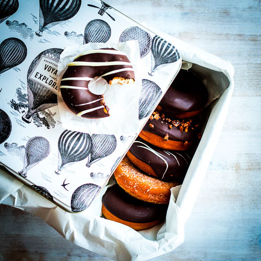 Rezept für klassische amerikanische Hefe-Donuts