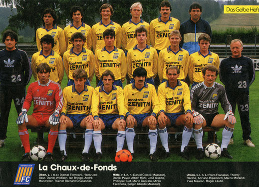 FC La Chaux-de-Fonds, Saison 1985/1986 - Piero Fracasso