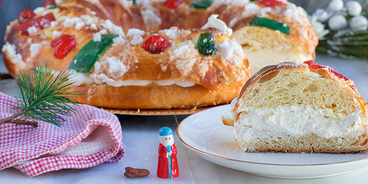 Roscón de Reyes (Dreikönigskuchen)