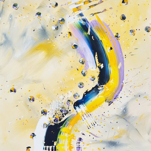 "Invisible path"   80 x 80 x 4 cm