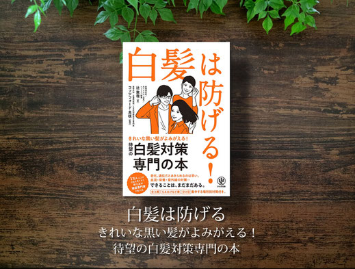 白髪は防げる！きれいな黒い髪がよみがえる！待望の白髪対策専門の本画像