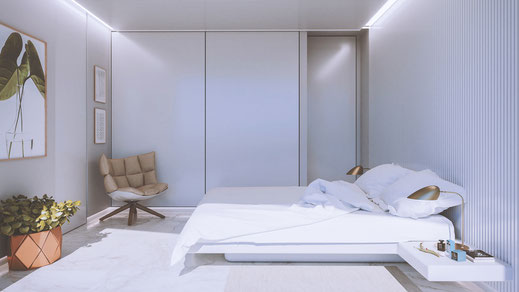 Render arquitectura Dormitorio