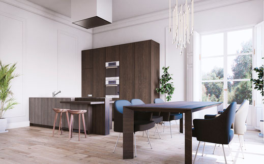 Ambientes 3D interiores arquitectura