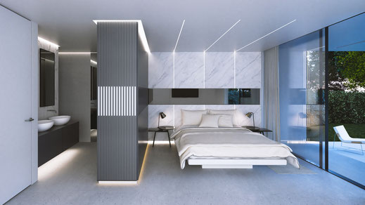 Infografía arquitectura Dormitorio