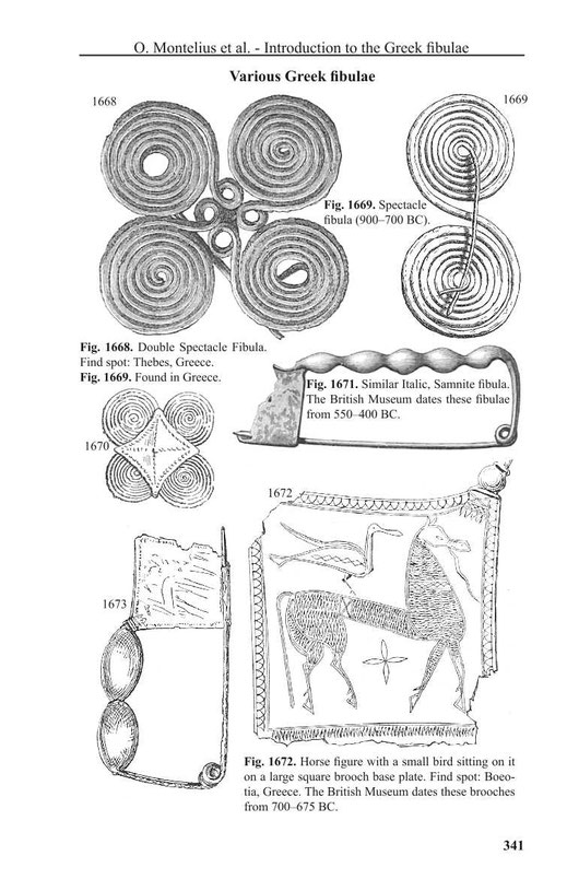 Varius Greek fibulae