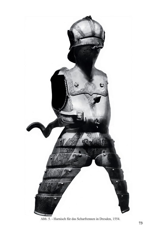 Harnisch für das Scharfrennen in Dresden, 1554.