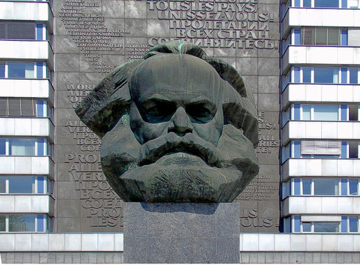Beeld van Marx in Chemnitz (bron: Pixabay)