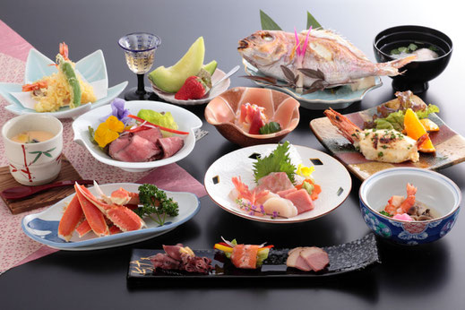 慶事プランのお料理の一例（新発田市でのご宴会・ご会食）