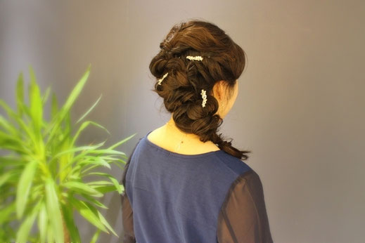 娘さんのヘアアレンジ