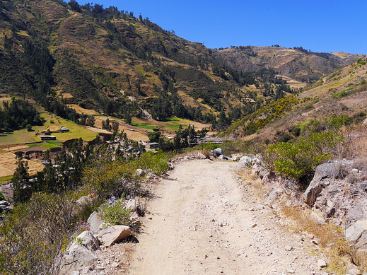 Schon von hier ganz schön weit weg, das Tal! Peru (Foto Jörg Schwarz)