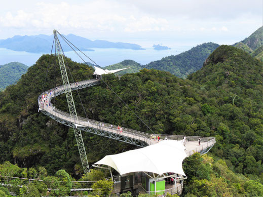 Die Skybridge ist ein Wahnsinnserlebnis! Langkawi, Malaysia (Foto Jörg Schwarz)