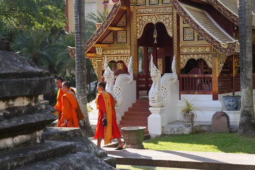 In der Stadt geht es nicht ohne einen Besuch der Tempel... Chiang Mai, Thailand (Foto Jörg Schwarz)