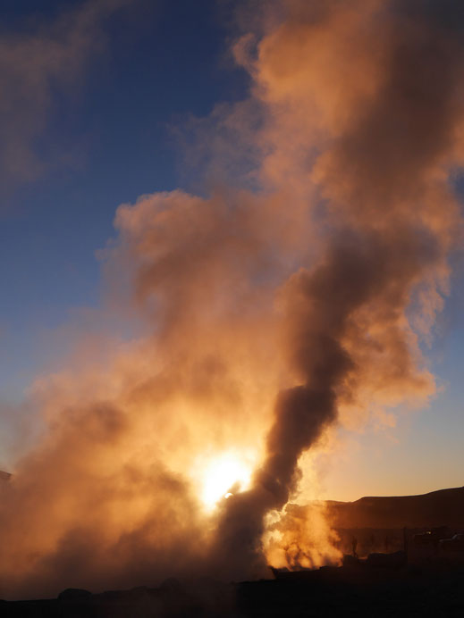 Das Geothermalfeld Sol de Manana, Reserva Nacional de Fauna Andina Eduardo Avaroa, Bolivien (Foto Jörg Schwarz)