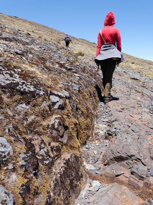 Felsige, griffige Böden lassen uns gut laufen, Sorata, Bolivien (Foto Jörg Schwarz)