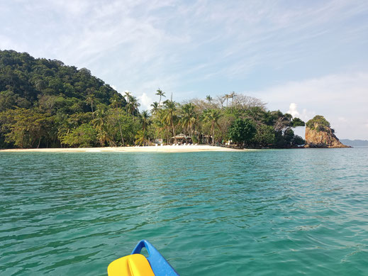 Vom Boot aus schon ein Augenschmaus... Koh Mak, Thailand (Foto Dieter Seibel))