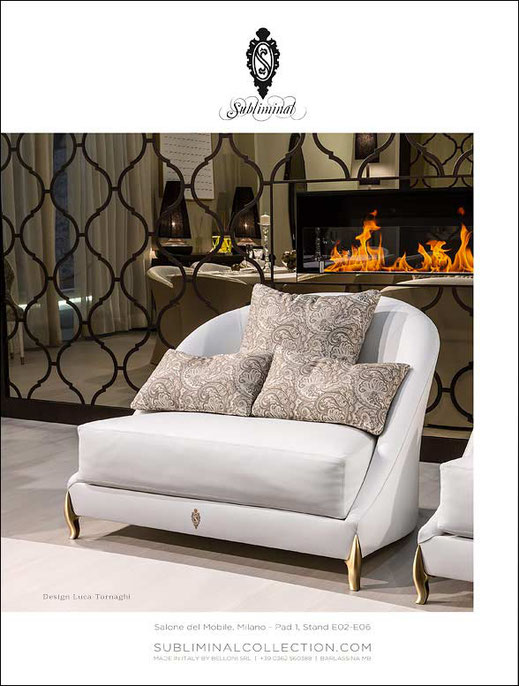 Luca Tornaghi Designer Subliminal Luxury Armchair Advertising