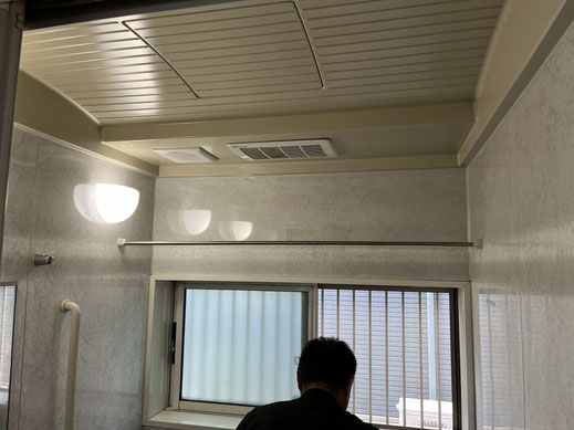 ユニットバス換気扇交換