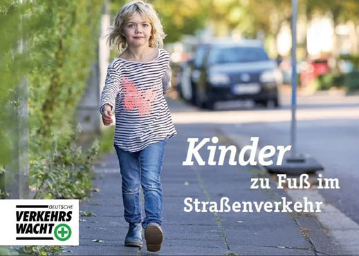 Bild Broschüre Kinder zu Fuß im Straßenverkehr - Quelle: Deutsche Verkehrswacht
