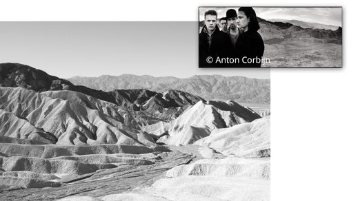Am Zabriskie Point im Death Valley entstand das spätere Coverfoto von THE JOSHUA TREE