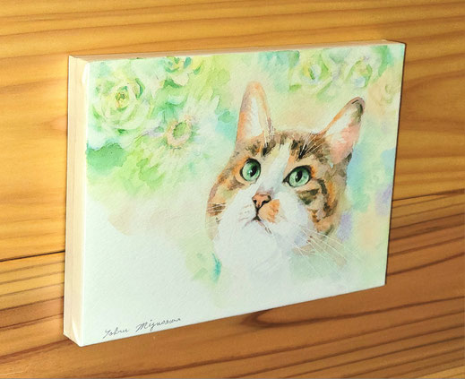 動物画、ペット画(本格水彩画) 動物画、ペット画(本格水彩画) 要写真 ハガキサイズ水彩画ペット