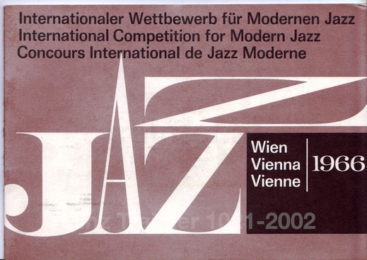 Internationaler Wettbewewerb für modernen Jazz - (Friedrich Gulda) Wien 1966.