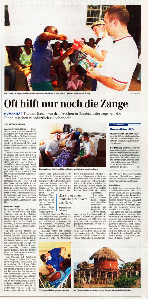 Januar 2012, erschienen in der Mitteldeutschen Zeitung