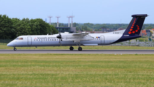 "Bombardier" "DHC" "DHC-8-400Q" "Dash 8" "G-ECOI" "2008" "4224" "BRU" "EBBR" "2017"