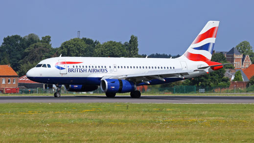 --- Airbus A319-100 --- G-EUOE --- First Flight: 2001 --- MSN: 1574 --- Brussels National (BRU - EBBR) 2016