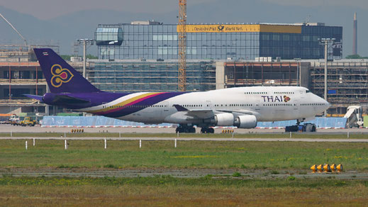--- Boeing 747-400 --- HS-TGJ --- First Flight: 1990 --- MSN: 24459 --- Frankfurt Rhein-Main (FRA - EDDF) 2007