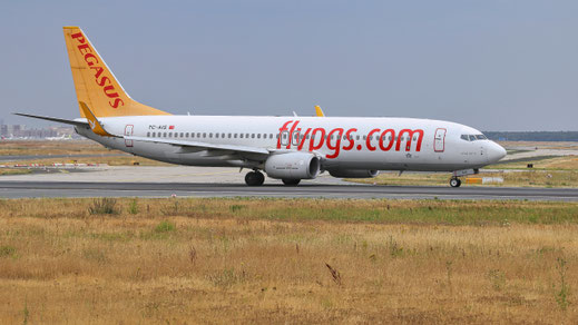 Boeing 737-800"Winglets" -- TC-AIS -- First Flight: 2011 -- MSN: 38174 Frankfurt Rhein-Main (FRA - EDDF) 2019