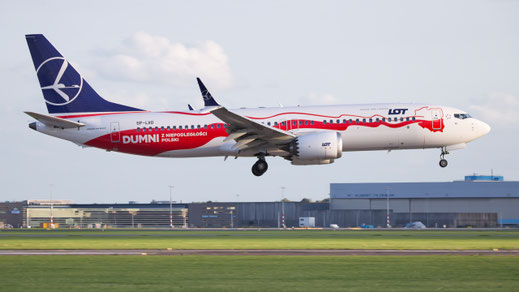 --- Boeing 737-8MAX --- SP-LVD --- First Flight: 2018 --- MSN: 64069 --- "Polish Independence" --- Amsterdam Schiphol (AMS - EHAM) 2024