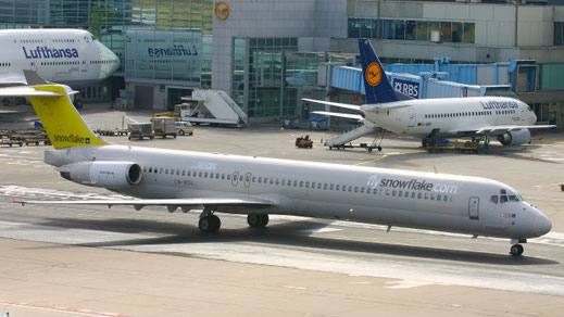 McDonnell Douglas MD-83 -- LN-ROU -- First Flight: 1986 -- MSN: 49424 Frankfurt Rhein-Main (FRA - EDDF) 2005