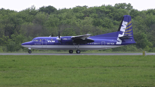 ---- Fokker 50 --- OO-VLN --- First Flight: 1989 --- MSN: 20145 ---- Luxembourg Findel (LUX - ELLX) 2007