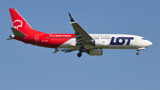 ---- Boeing 737-8MAX --- SP-LVG --- First Flight: 2019 --- MSN: 43309 ---- Bank Pekao S.A" --- Frankfurt Rhein-Main (FRA - EDDF) 2024