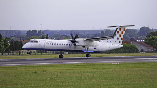 ---- Bombardier DHC-8-400Q Dash 8 --- 9A-CQA --- First Flight: 2008 --- MSN: 4205 ---- Brussels National (BRU - EBBR) 2017