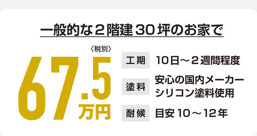 外壁塗装の塗替え料金・費用目安（新潟市）