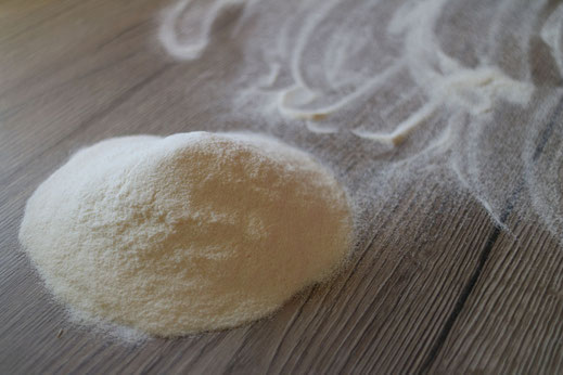 flour on the table