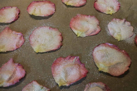 candied rose petals