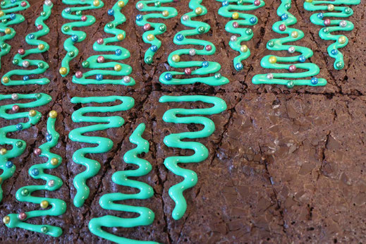 christmas tree brownies