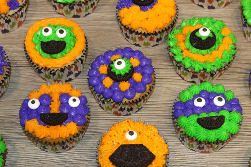 monster cupcakes