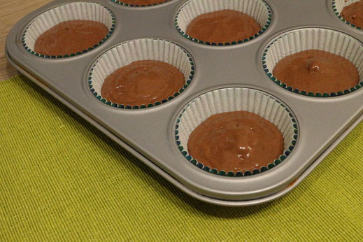 chocolate cupcakes ready for baking