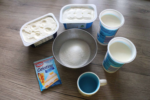 ingredients for cheesecake