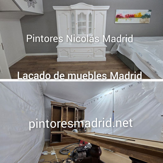 Renovación de muebles en tonos claros en Madrid 