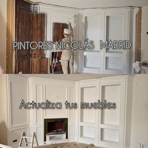  Equipo de Pintores Madrid pintando muebles a domicilio