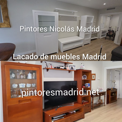 Pintores en Madrid trabajando en un impresionante proyecto de lacado